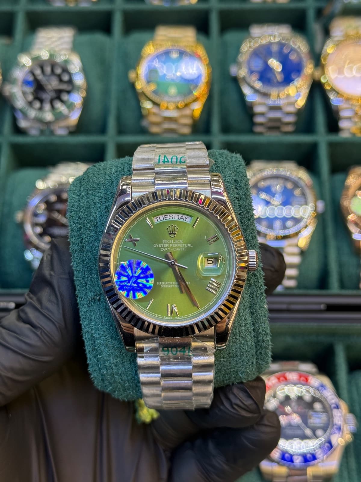 Rolex Day-Date – Gümüş yeşil