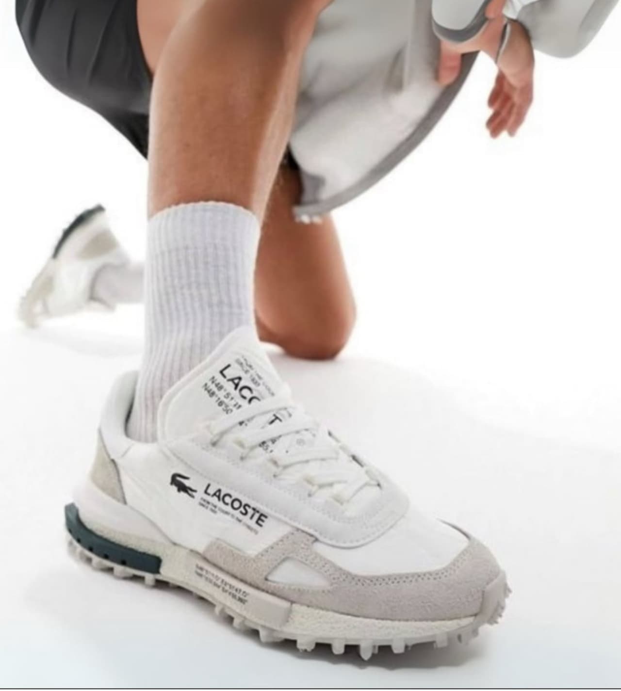 Lacoste elite active – Beyaz gri