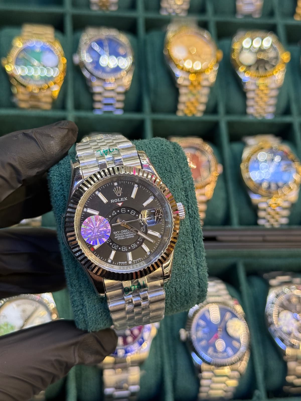 Rolex Sky-Dweller – Gümüş siyah