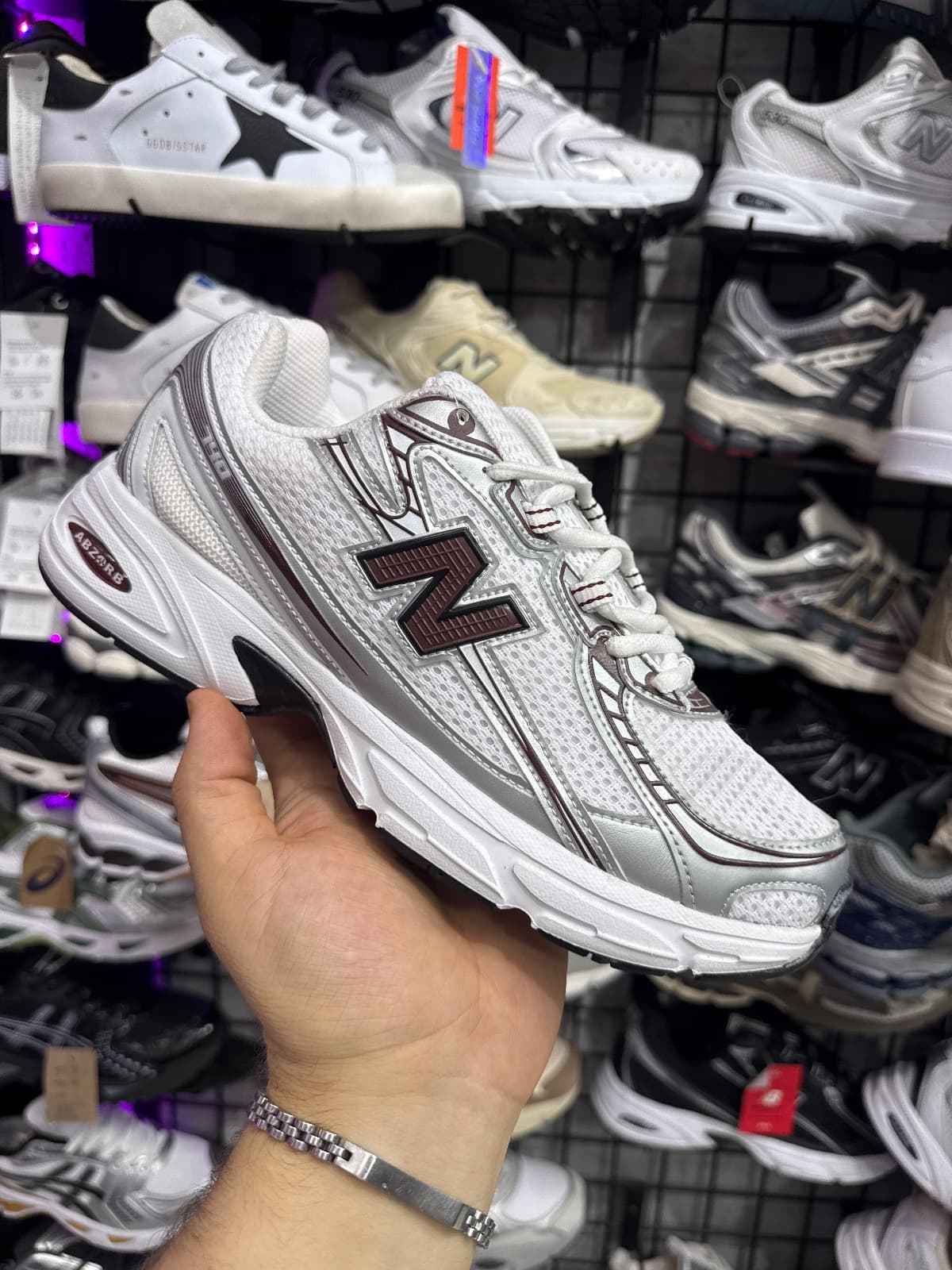 Newbalance 740 – Beyaz bordo